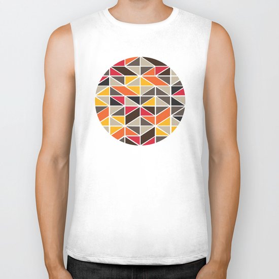 African Tribal Pattern No. 3 Biker Tank