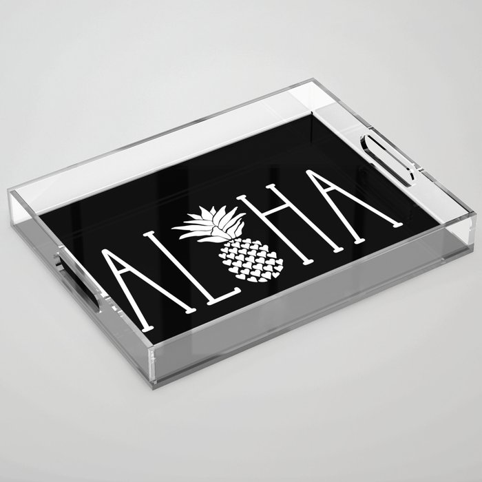 Aloha Pineapple Summer Acrylic Tray