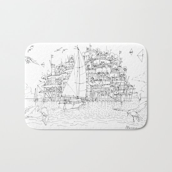 La Citta' sul mare Bath Mat