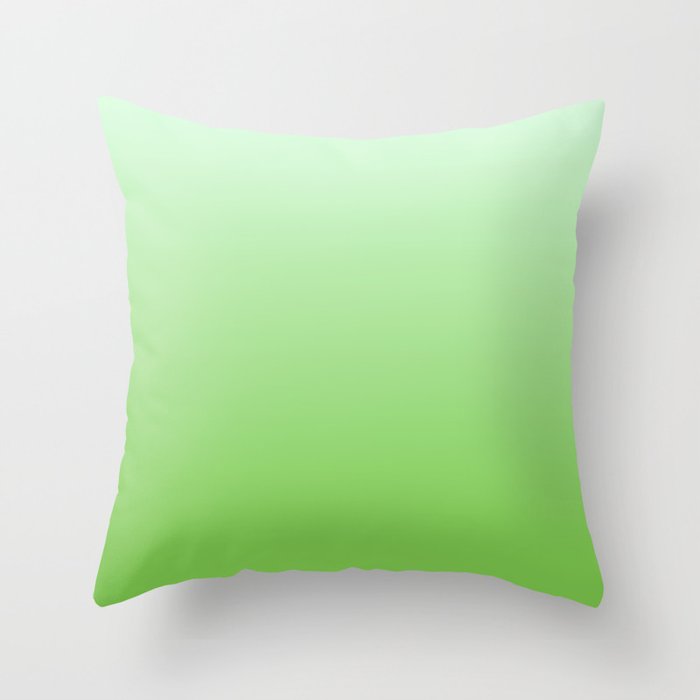 GREEN GRADIENT Throw Pillow
