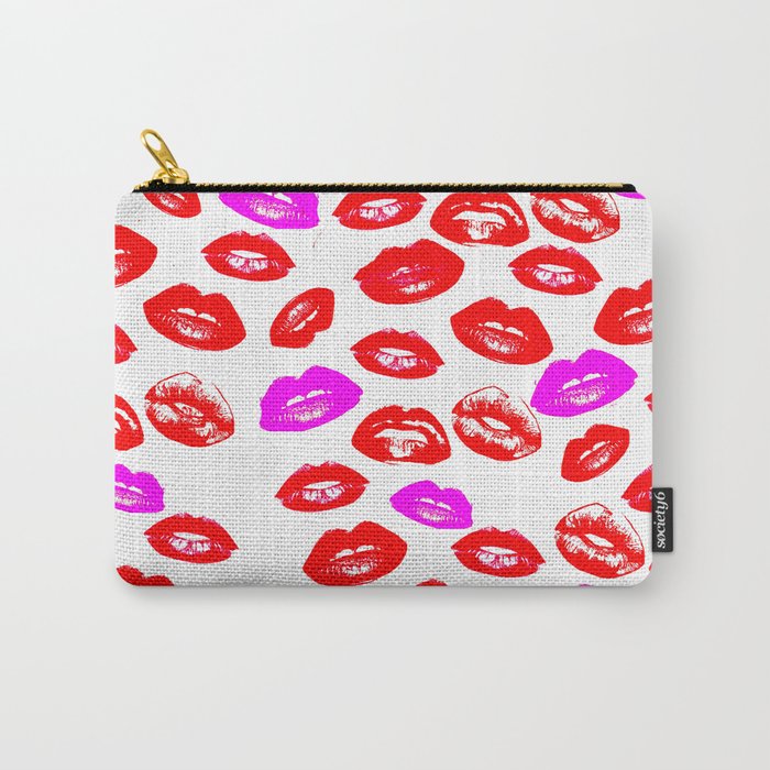 Lips Pattern Print | Kisses Carry-All Pouch