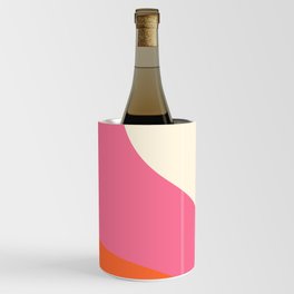 Simple Waves - Pink, Orange and Cream Wine Chiller