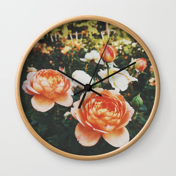 The Rose Garden Wall Clock