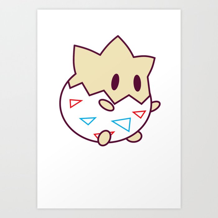 Kawaii Chibi Togepi Art Print by astralwisp | Society6