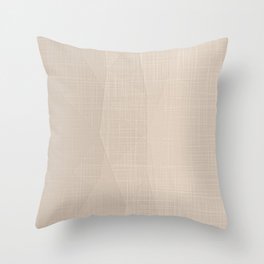 A Touch Of Beige - Soft Geometric Minimalist Throw Pillow