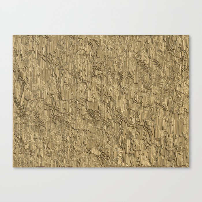 Grunge light brown engraved wood board Canvas Print