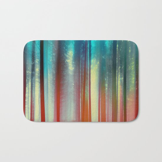 Abstract Forest Bath Mat