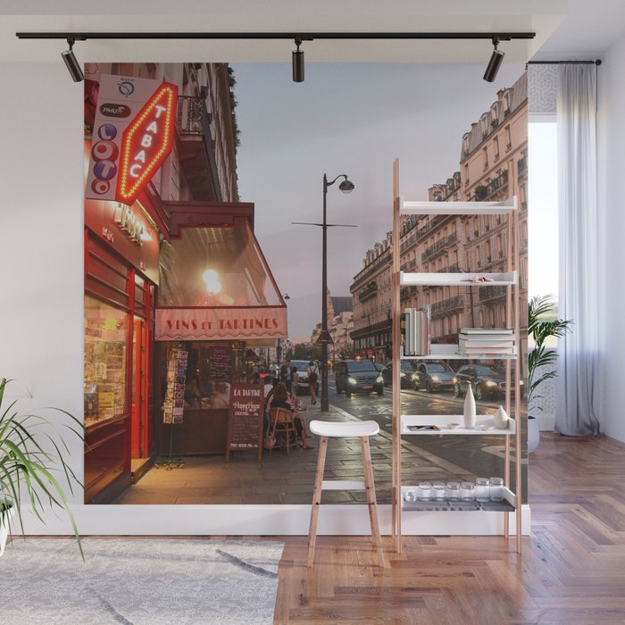 Paris At Night Wall Mural By Worldphotosbypaola Society6
