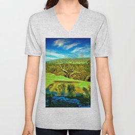 Bushland Landscape in Perth Western Australia V Neck T Shirt