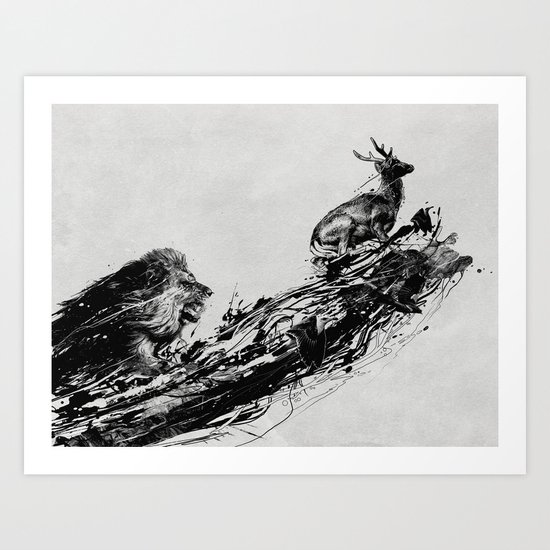 Intense Chasing Art Print