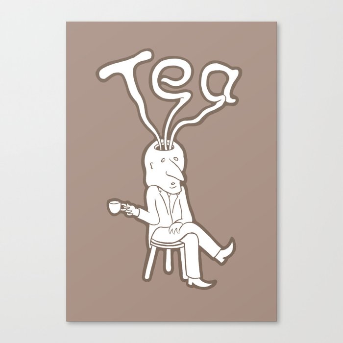 Tea Head Canvas Print