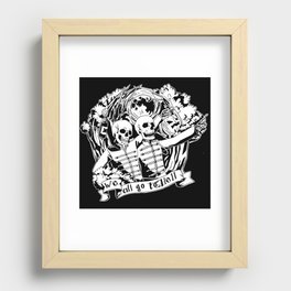 We All Go To Hell Recessed Framed Print