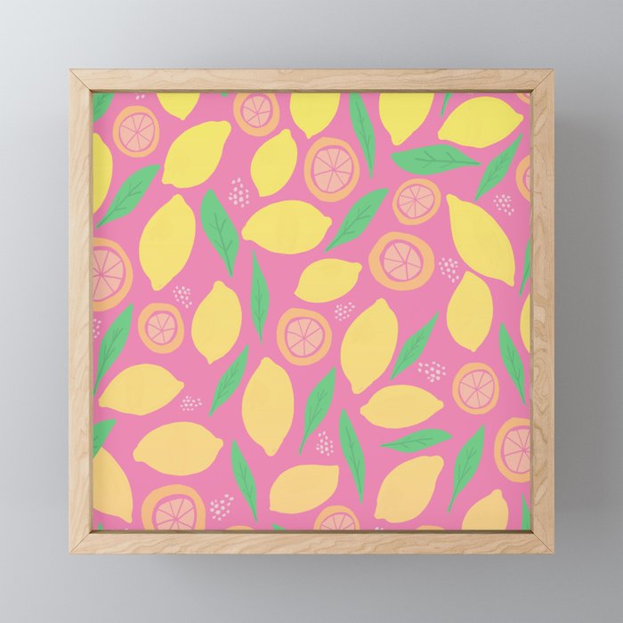 Pink Lemonade Framed Mini Art Print