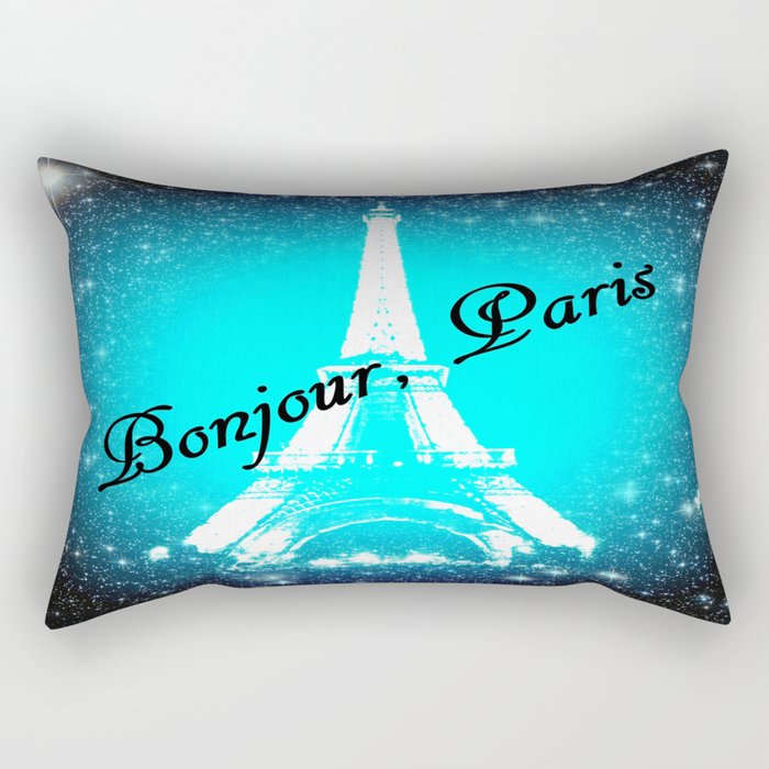 Bonjour, Paris! Rectangular Pillow