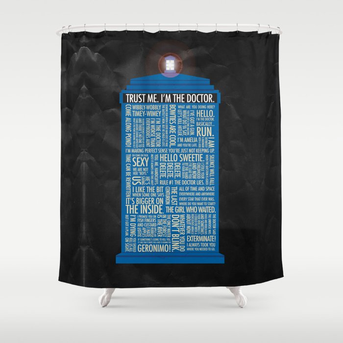Doctor Who Shower Curtain By Lukeeckstein Society6