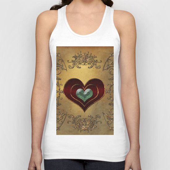 Hearts Unisex Tank Top