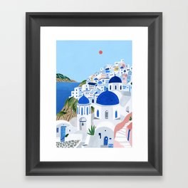 Santorini Framed Art Print