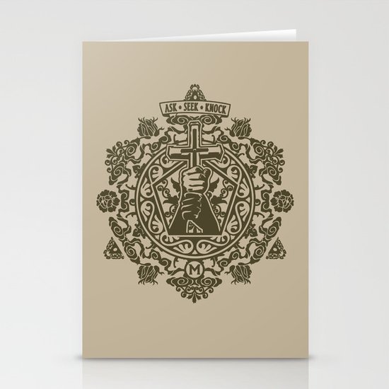 Ask, Seek, Knock Stationery Cards