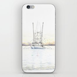Southern Coast Shrimp Boat iPhone Skin