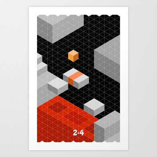 Mario World 2-4 Art Print