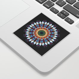 Joy Dance - Bright Colorful Mandala Art Sticker