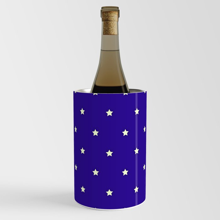 White And Dark Blue Magic Stars Collection Wine Chiller