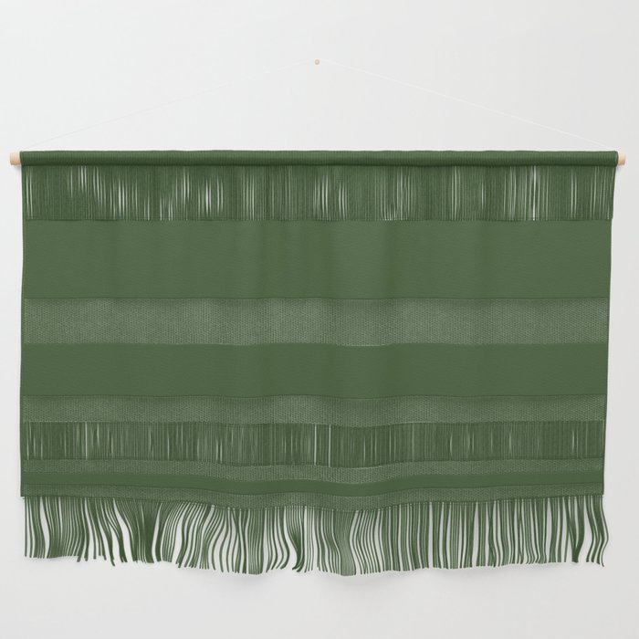 Dark Green Solid Color Pantone Forest Elf 19-0231 TCX Shades of Green Hues Wall Hanging