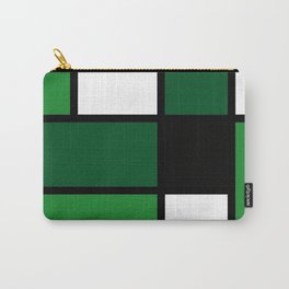 Green Mondrian Carry-All Pouch | Irish, Mondrian, Irishparty, Green, Eire, Plaidpattern, Pattern, Verdes, Plaid, Clothpattern 