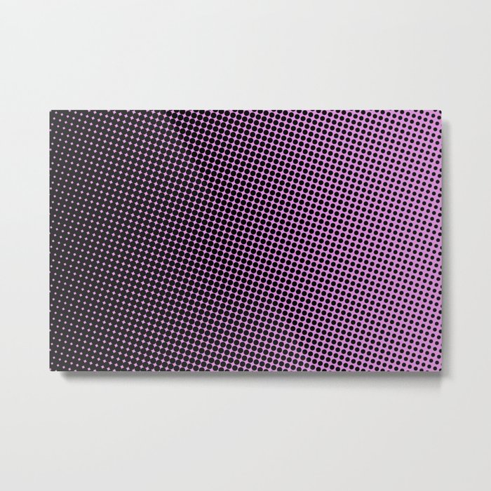Background of black dots on purple background. Metal Print