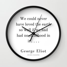 5  | George Eliot Quotes | 210226 | Wall Clock