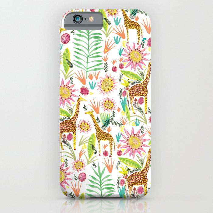 Giraffe in the jungle iPhone Case