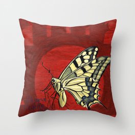 Edwin the Butterfly Throw Pillow