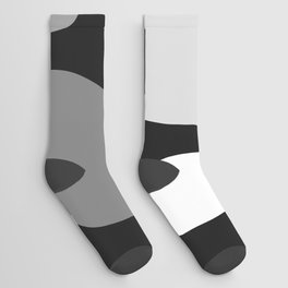 Geometric minimal color stone composition 9 Socks