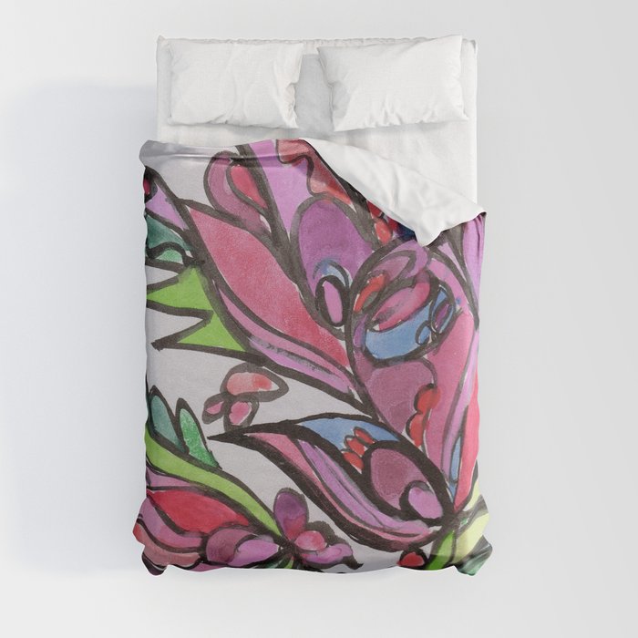 Vividly Dippy Ensemble Duvet Cover