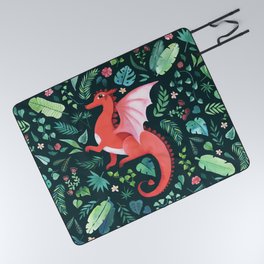 Tropical Dragon Picnic Blanket