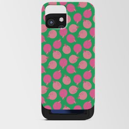 Scandi apples green iPhone Card Case