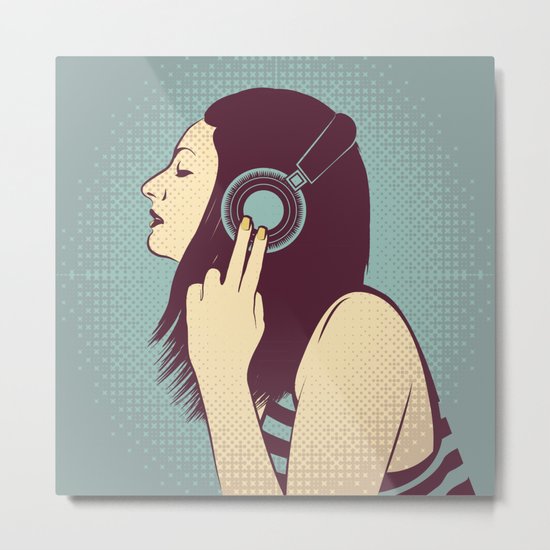 loud silence Metal Print
