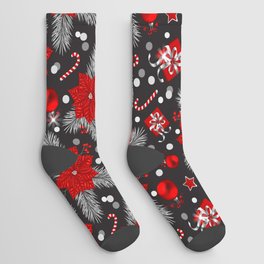 Christmas decoration pattern design Socks