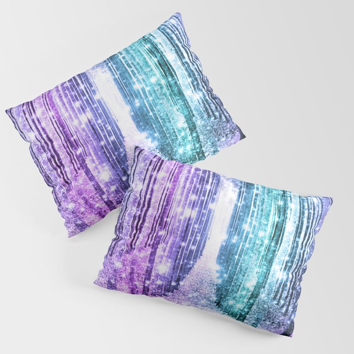 Standard Set of 2 Microfiber Polyester Society6 Ombre Waves in Teal by Aeva on Pillow Sham Standard Set of 2 Microfiber Polyester Society6 Ombre Waves in Teal by Aeva on Pillow Sham