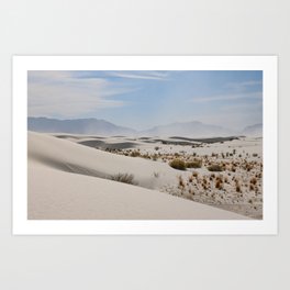 Sand Storm at White Sands National Park Art Print