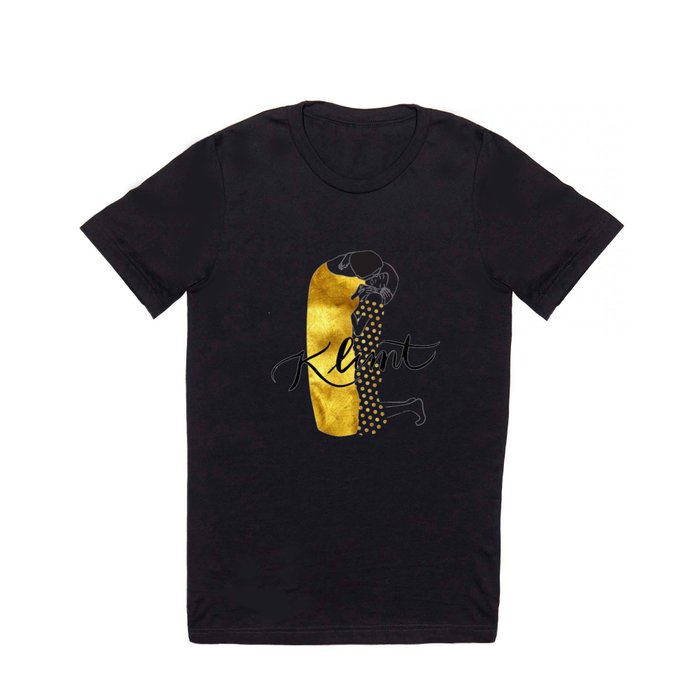 Klimt golden T Shirt