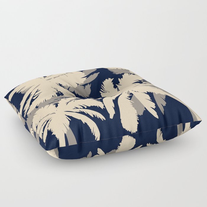 Palm Trees Navy Floor Pillow