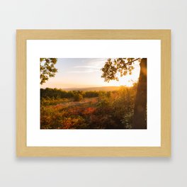 Sunrise at Taum Sauk Mountain Framed Art Print