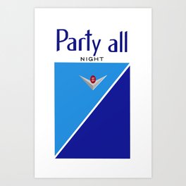 Party All Night Parliament Lights Art Print