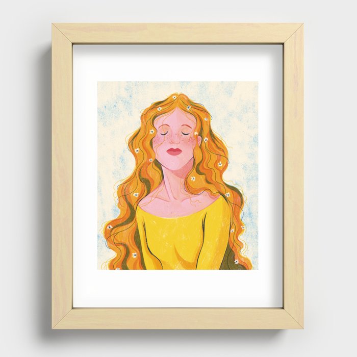 Daisy Recessed Framed Print