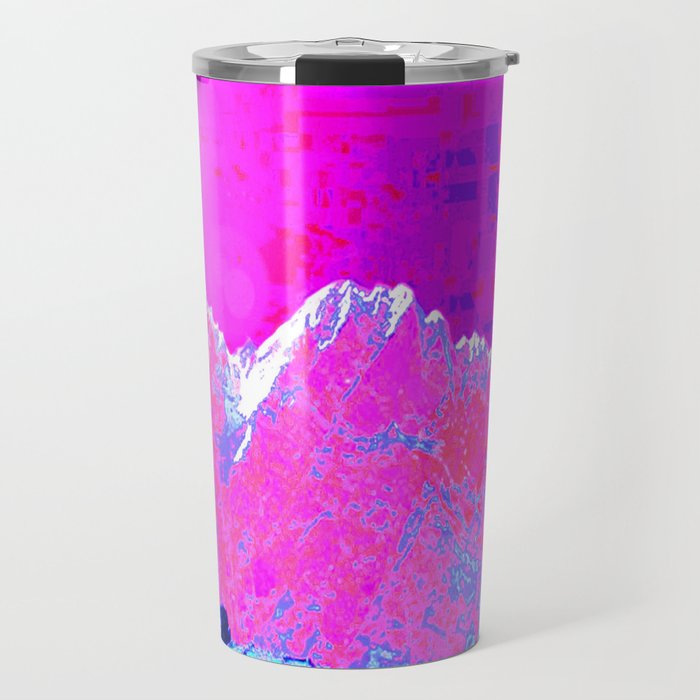 Alpenglow in Violet Travel Mug