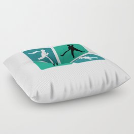 Jai Alai Sports Design Floor Pillow