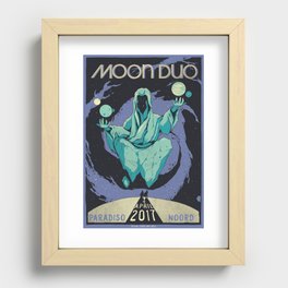 Moon Duo Recessed Framed Print