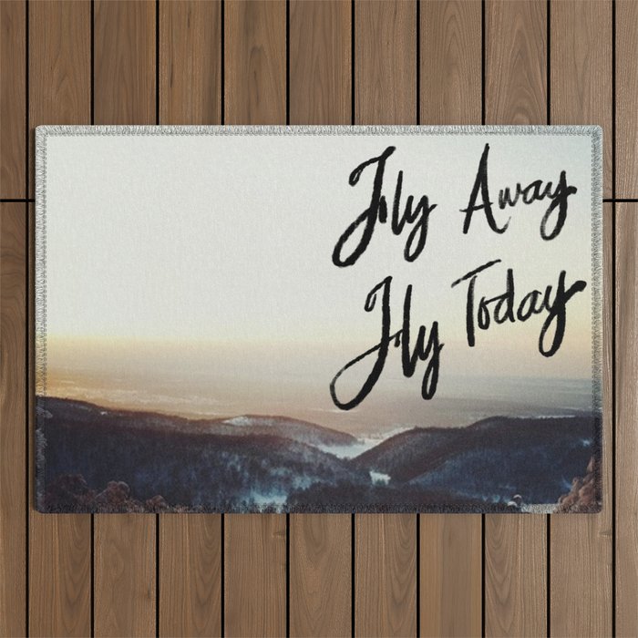 Fly Away Fly Today Outdoor Rug