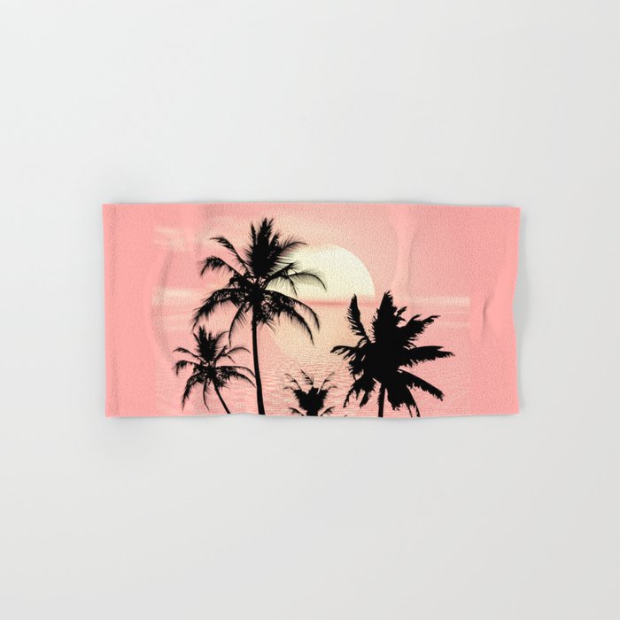 Tropical Summer Sunset Hand & Bath Towel